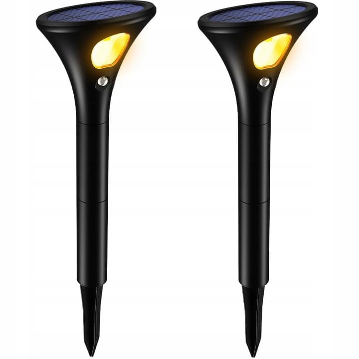 Zestaw 2x Lampa solarna LED wbijana ogrodowa PREMIUM ciepła SuperLED