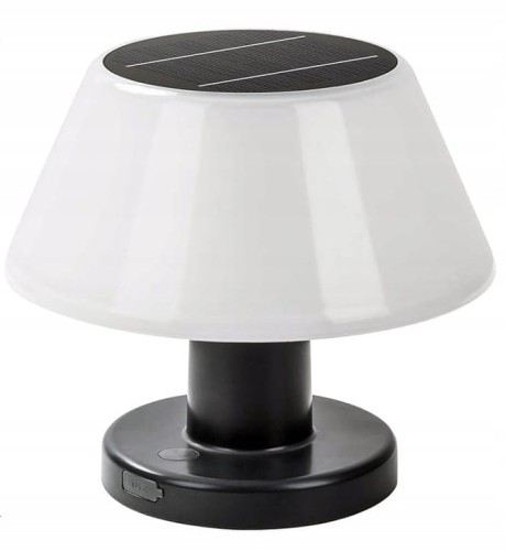 Lampka LED solarna nocna 2w1 stołowa tarasowa do sypialni SuperLED