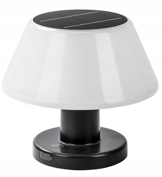Lampka LED solarna nocna 2w1 stołowa tarasowa do sypialni SuperLED