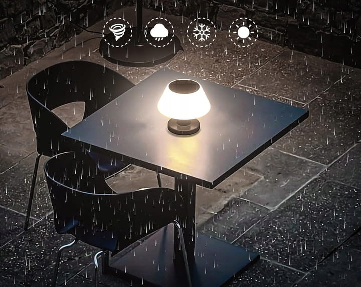 Lampka LED solarna nocna 2w1 stołowa tarasowa do sypialni SuperLED