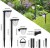 Zestaw 2x Lampa solarna LED wbijana ogrodowa PREMIUM ciepła SuperLED