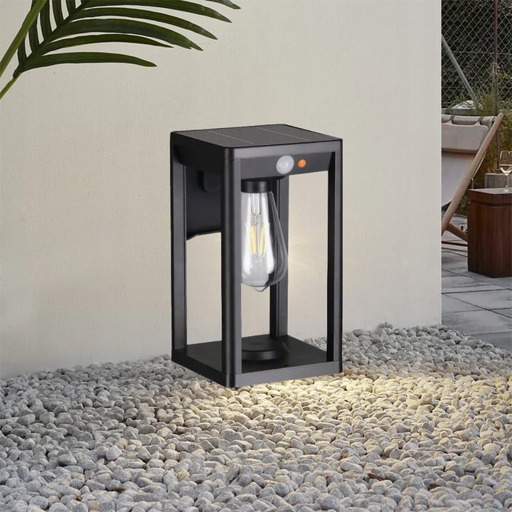 Lampa solarna LED elewacyjna kinkiet ogrodowy + żarówka Filament SuperLED