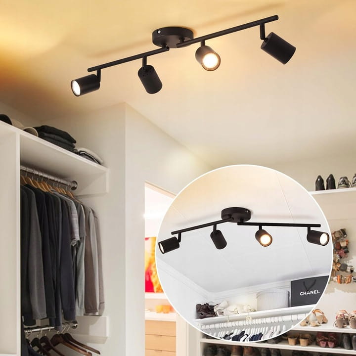 Lampa sufitowa kinkiet spot oprawa halogenowa natynkowa 4x GU10 SuperLED