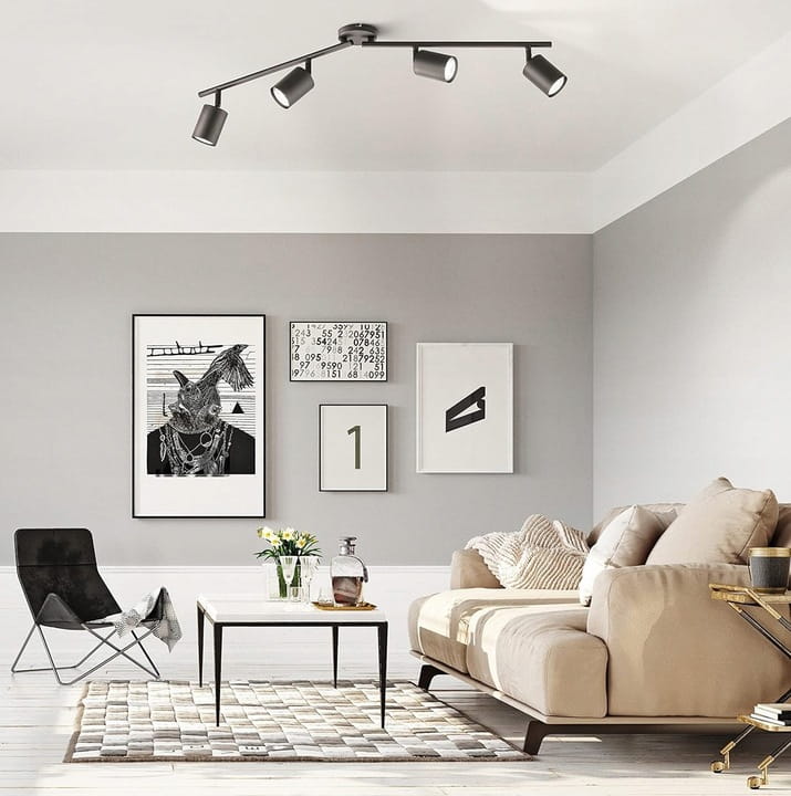 Lampa sufitowa kinkiet spot oprawa halogenowa natynkowa 4x GU10 SuperLED
