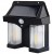 Lampa solarna LED elewacyjna podwójna kinkiet z czujnikiem filament