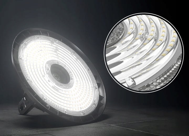 Lampa Przemysłowa LED High Bay UFO 150W 21000lm IP65 magazyn hala 5 lat gw