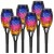 6x Lampa ogrodowa solarna RGB LED LATARNIA POCHODNIA WBIJANA płomień RGB