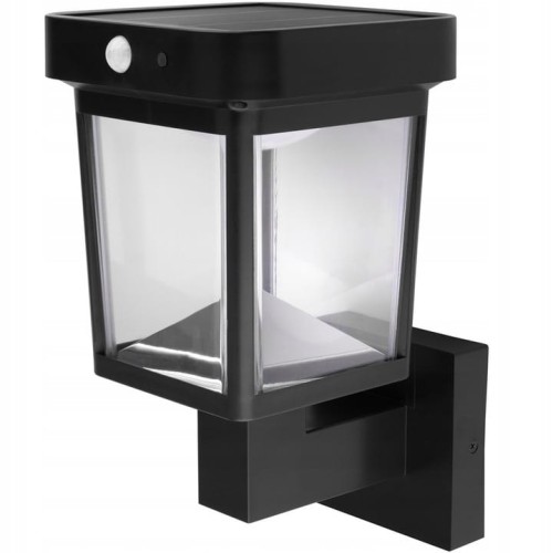 Lampa Solarna elewacyjna Kinkiet LED + Czujnik Ruchu