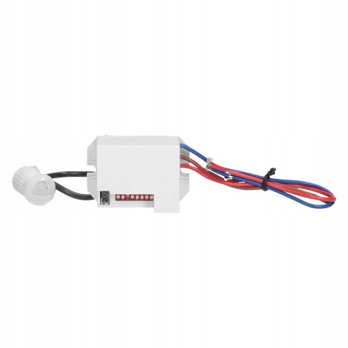 CZUJNIK RUCHU Z ZEWNĘTRZNYM SENSOREM 360° LED SONDA ZMIERZCHU PIR 230V MINI