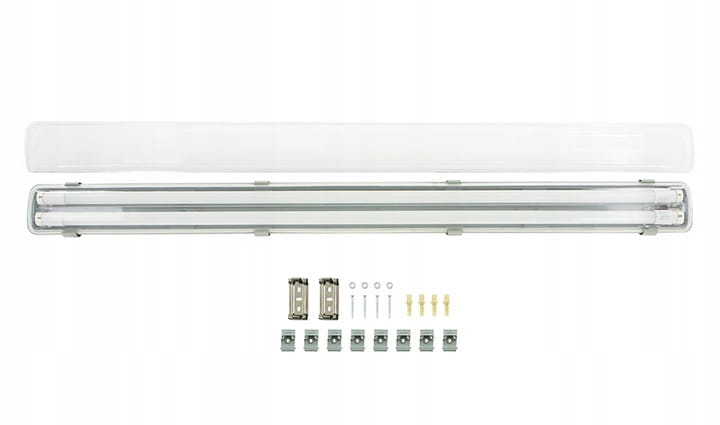 8x Oprawa hermetyczna 120 + 16x świetlówka LED