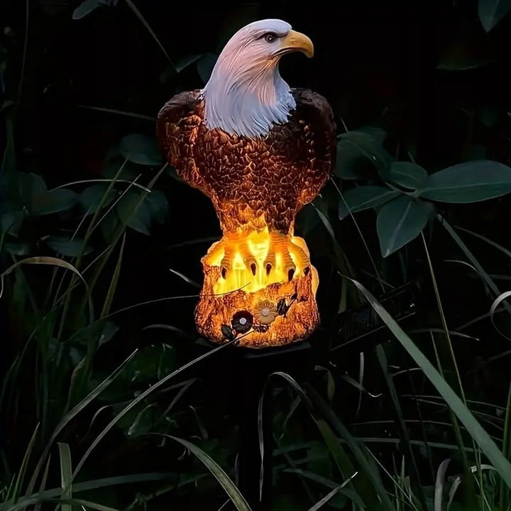 Lampa solarna LED Orzeł z czujnik zmierzchu ogrodowa