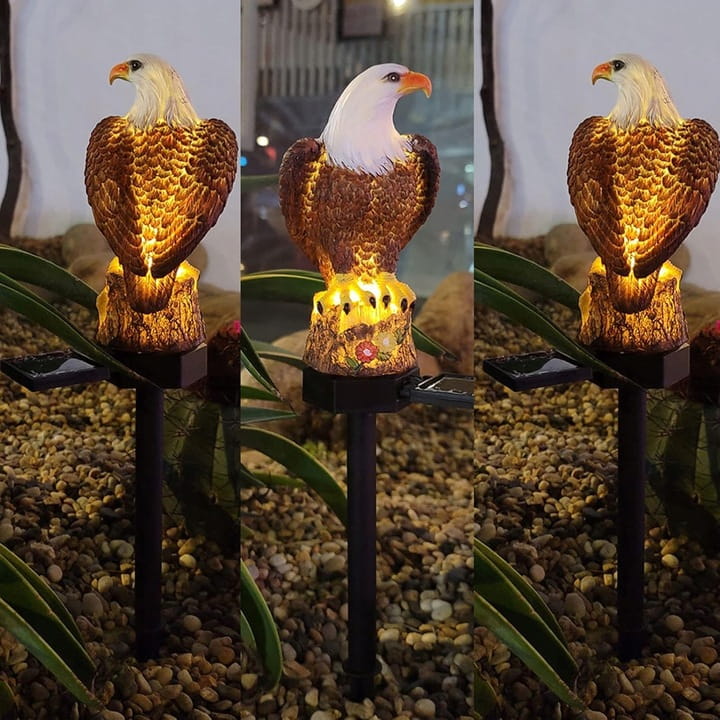 Lampa solarna LED Orzeł z czujnik zmierzchu ogrodowa