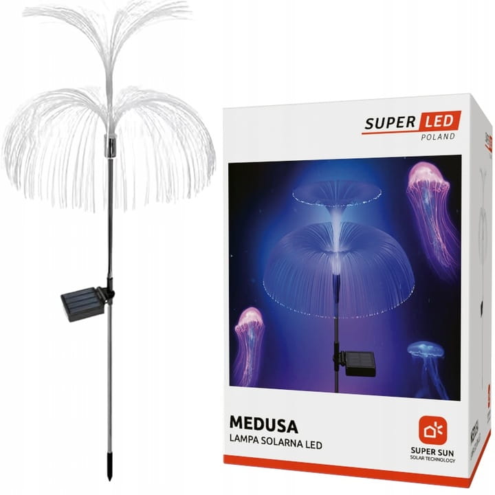 Lampa solarna ogrodowa Meduza LED Dmuchawiec Drzewo solarne SuperLED