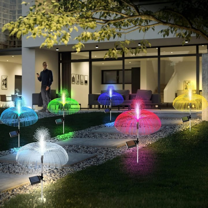 Lampa solarna ogrodowa Meduza LED Dmuchawiec Drzewo solarne SuperLED