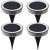 Zestaw 4x Lampa solarna LED wbijana gruntowa ogrodowa Dysk podwójne LED