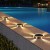 Zestaw 4x Lampa solarna LED wbijana gruntowa ogrodowa Dysk podwójne LED