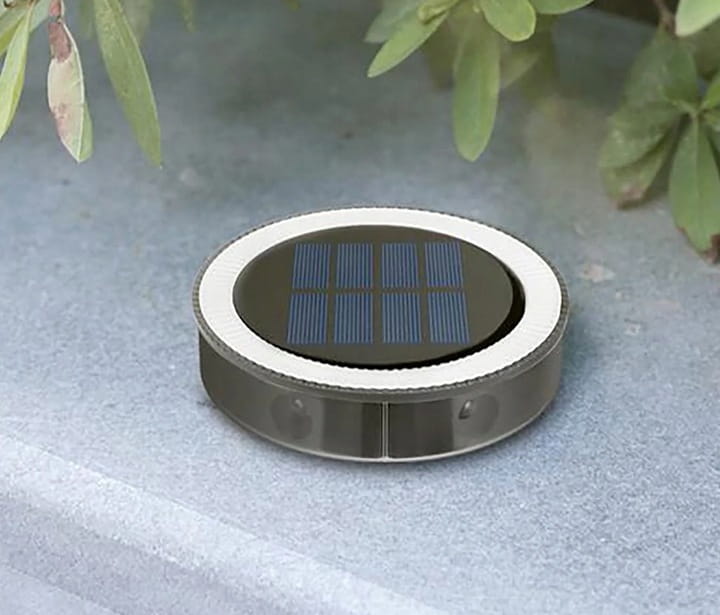 Zestaw 4x Lampa solarna LED wbijana gruntowa ogrodowa Dysk podwójne LED