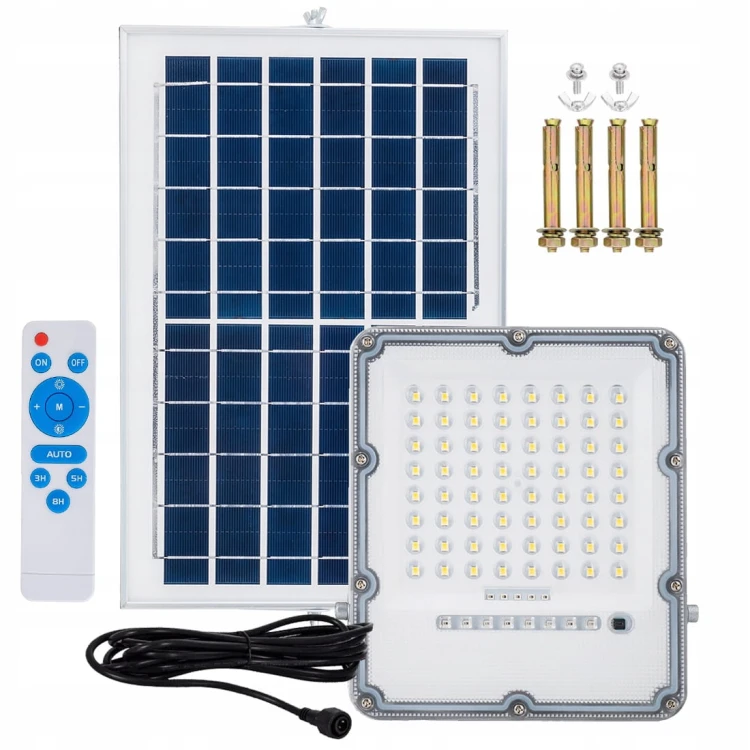 Naświetlacz Halogen LED Solarny 200W z czujnikiem Lampa solarna SuperLED