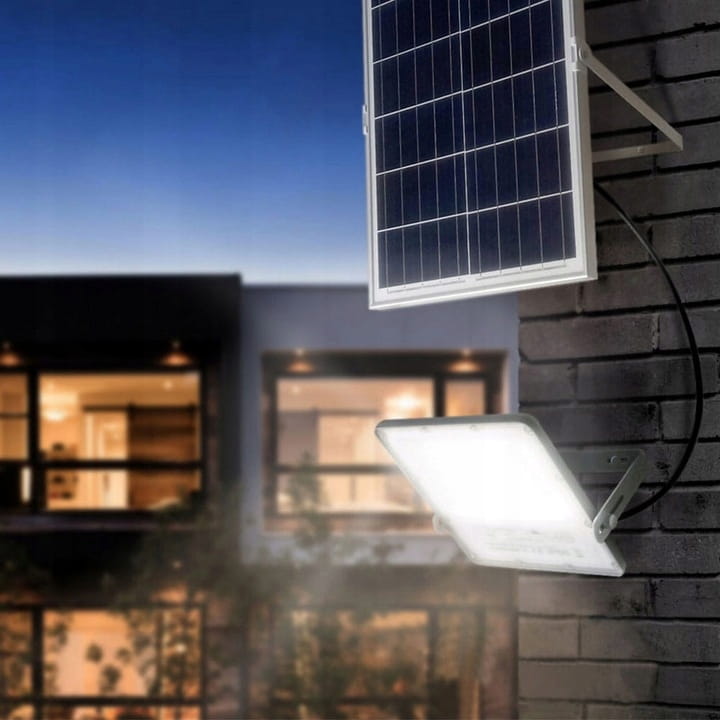 Naświetlacz Halogen LED Solarny 200W z czujnikiem Lampa solarna SuperLED