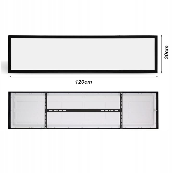 Panel LED Sufitowy Plafon 50W 5250 lm Natynkowy 120 x 30cm PREMIUM czarny