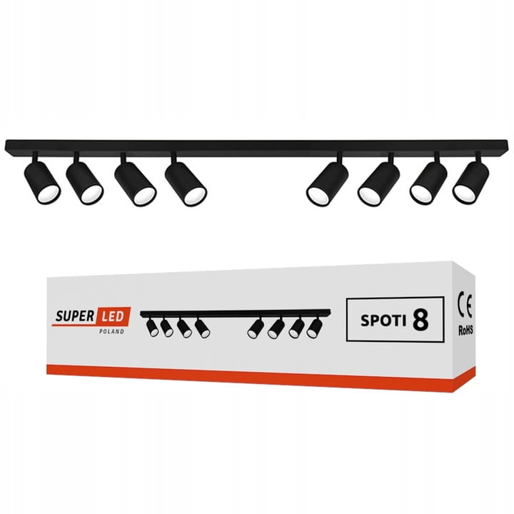 Lampa natynkowa SPOTI 8x GU10