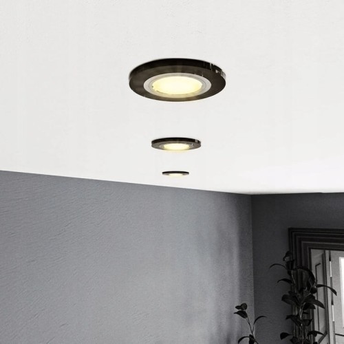 Zestaw Oprawa halogenowa GU10 SZKLANA + Żarówka GU10 LED 6W + gniazdo