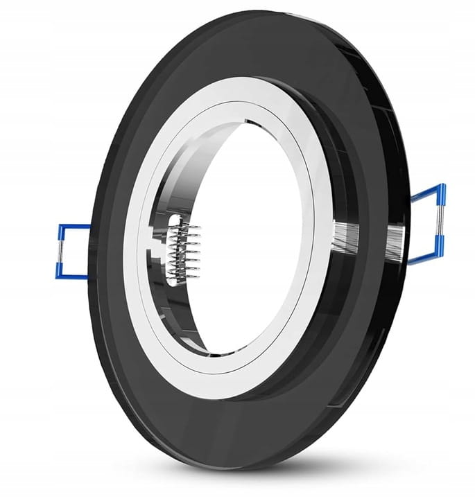 Zestaw Oprawa halogenowa GU10 SZKLANA + Żarówka GU10 LED 6W + gniazdo