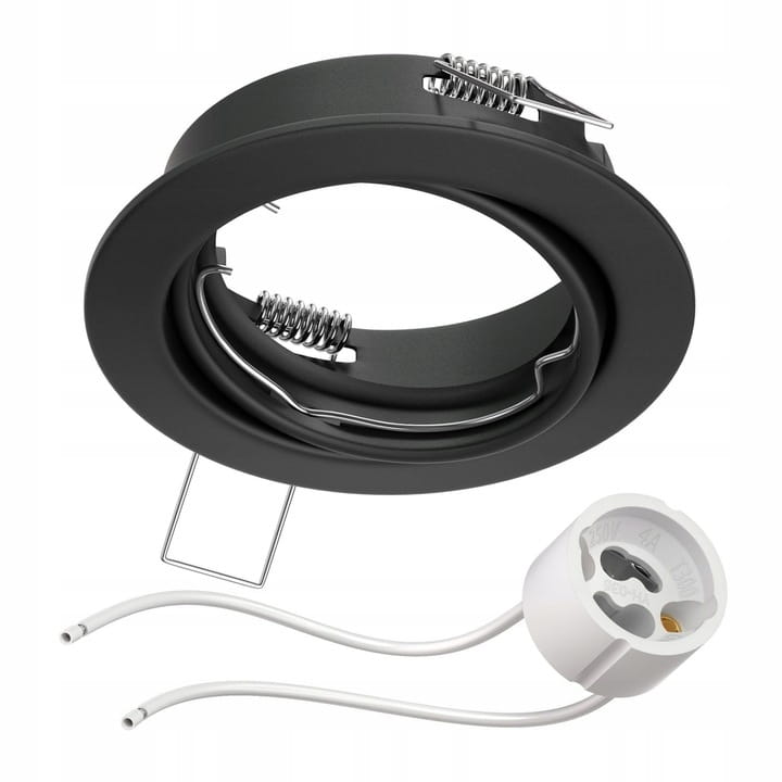 Zestaw Oprawa halogenowa GU10 RUCHOMA + Żarówka GU10 LED 6W BC + gniazdo