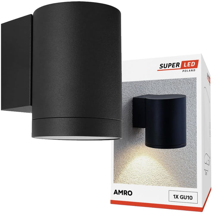 Kinkiet ogrodowy lampa elewacyjna oprawa zewnętrzna 1xGU10 ALUMINIUM