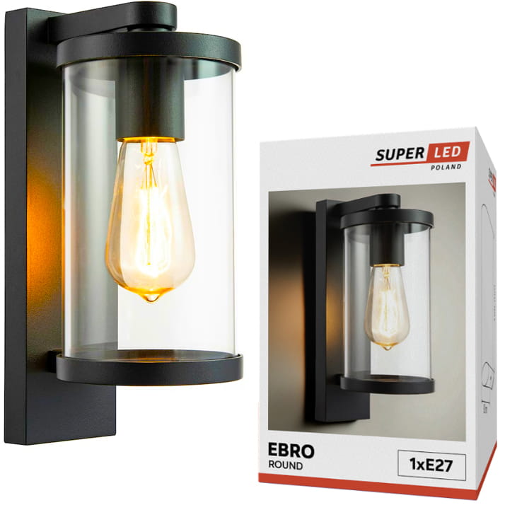 Lampa elewacyjna Kinkiet ogrodowy E27 LED Latarnia na Filament ALUMINIUM