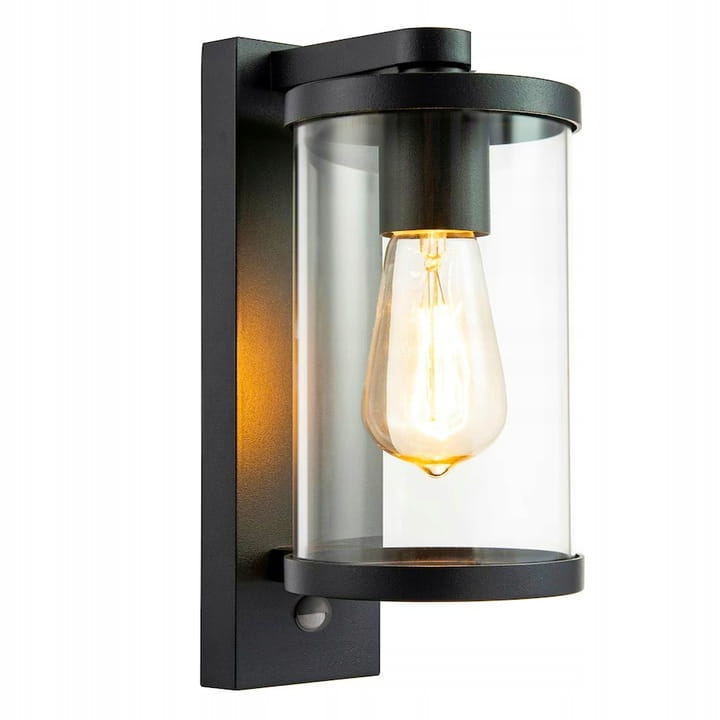 Lampa elewacyjna Kinkiet ogrodowy E27 LED Latarnia z czujnik PIR ALUMINIUM