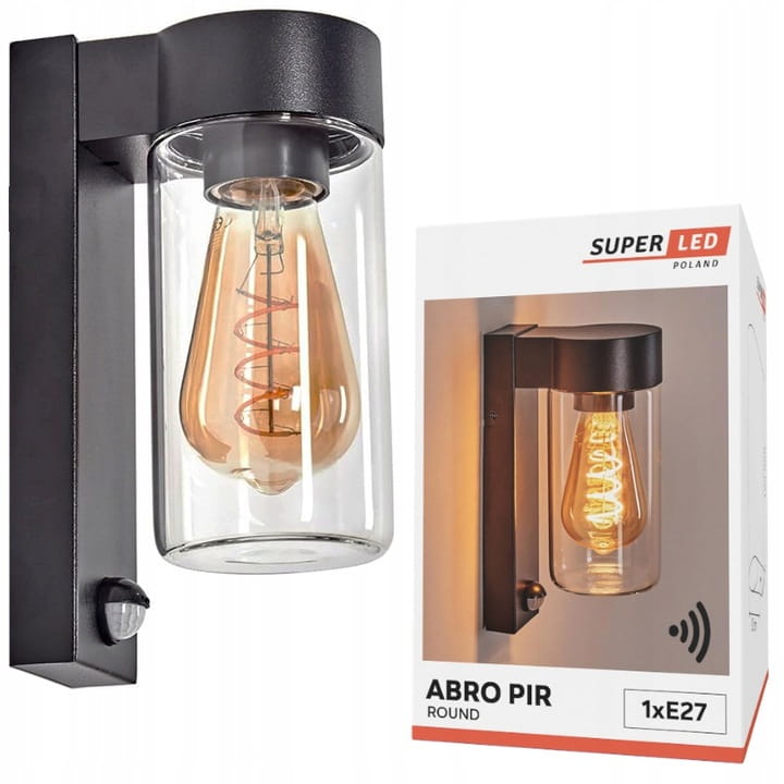Lampa elewacyjna, kinkiet SuperLED ABRO z czujnikiem ruchu PIR