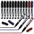 Marker permanentny flamaster czarny czerwony niebieski Vergionic 12 szt.