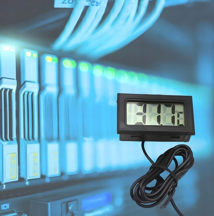 TERMOMETR ELEKTRONICZNY TABLICOWY LCD Z SONDĄ CZUJNIK -50°C +110°C STOPNI
