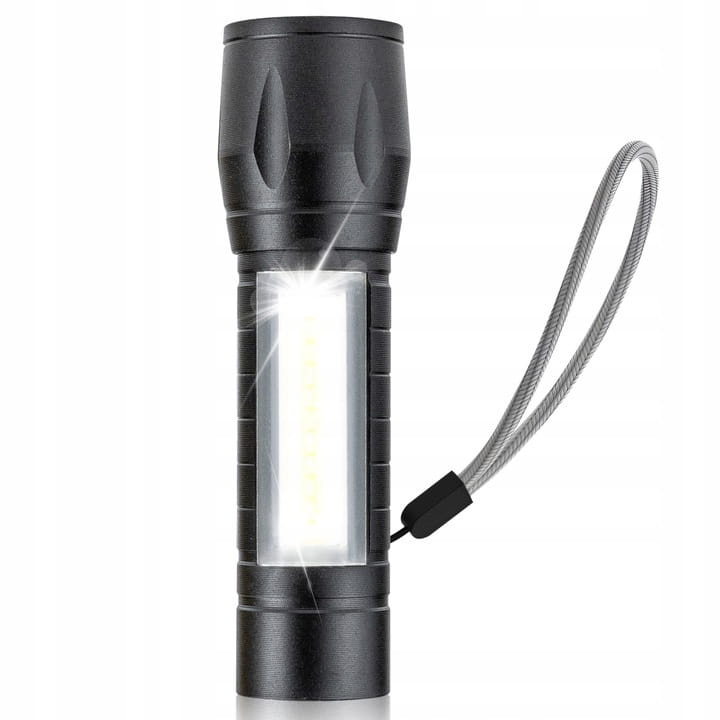VERGIONIC LATARKA TAKTYCZNA LED MOCNA AKUMULATOROWA ŁADOWANA USB WOJSKOWA