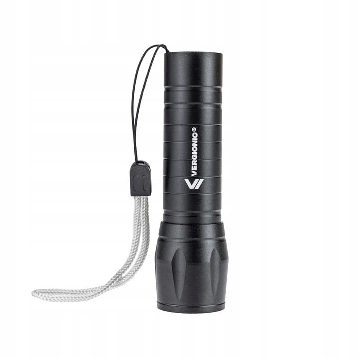 VERGIONIC LATARKA TAKTYCZNA LED MOCNA AKUMULATOROWA ŁADOWANA USB WOJSKOWA