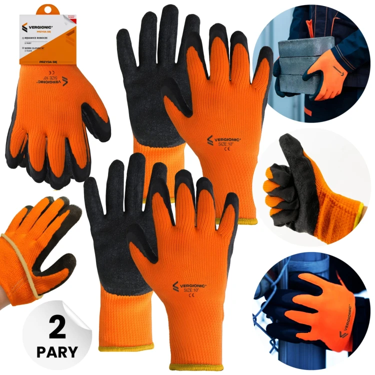 Rękawice robocze 10'' 2 pary VERGIONIC