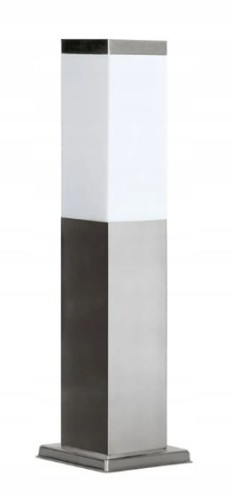 Lampa stojąca słupek PRIMI M kwadratowy 45cm chrom (INOX)