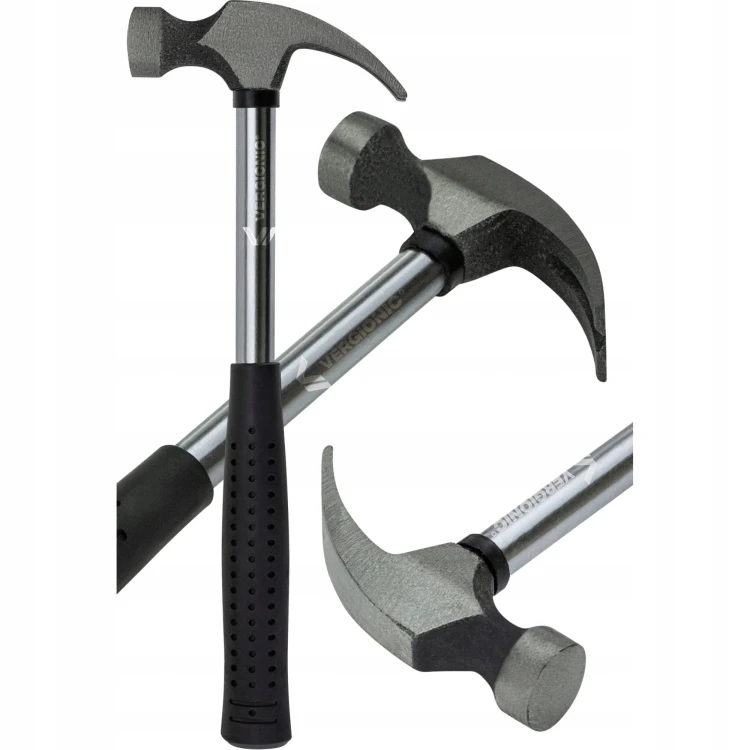 MOCNY MŁOTEK CIESIELSKI DEKARSKI SZEWSKI STALOWY Z ZĘBAMI RĄCZKA METAL 25cm