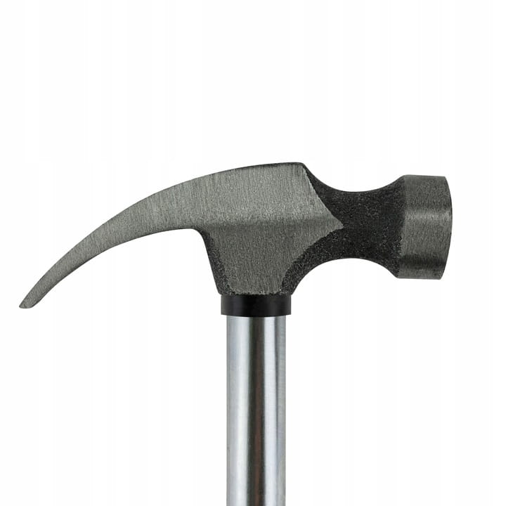 MOCNY MŁOTEK CIESIELSKI DEKARSKI SZEWSKI STALOWY Z ZĘBAMI RĄCZKA METAL 25cm