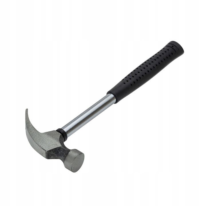 MOCNY MŁOTEK CIESIELSKI DEKARSKI SZEWSKI STALOWY Z ZĘBAMI RĄCZKA METAL 25cm