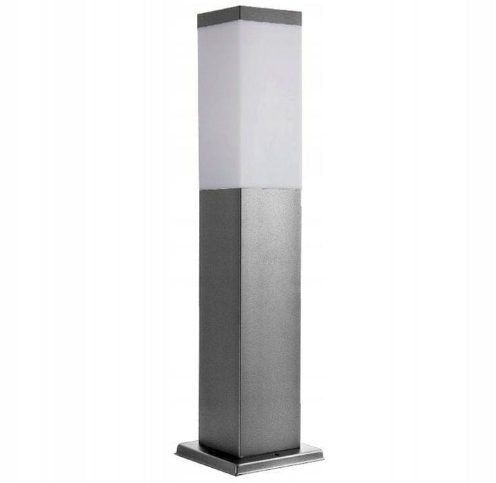Lampa stojąca słupek PRIMI M kwadratowy 45cm chrom (INOX)
