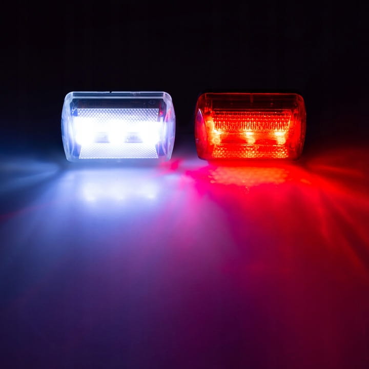 ZESTAW ROWEROWY LAMPKA ROWEROWA LED NA BATERIE PRZÓD TYŁ 3 TRYBY ŚWIECENIA