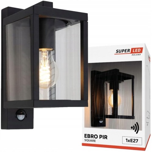 Lampa elewacyjna kinkiet SuperLED EBRO z czujnikiem ruchu PIR