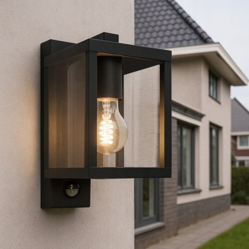 Lampa elewacyjna kinkiet SuperLED EBRO z czujnikiem ruchu PIR