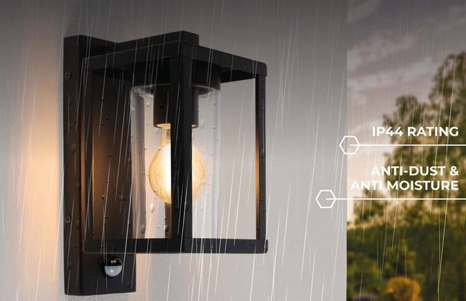 Lampa elewacyjna kinkiet SuperLED EBRO z czujnikiem ruchu PIR