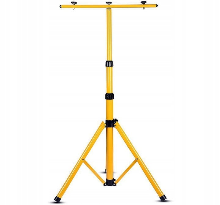 ZESTAW Statyw 1,6 m + Naświetlacz Halogen Budowlany 2x 50W LED 11000lm