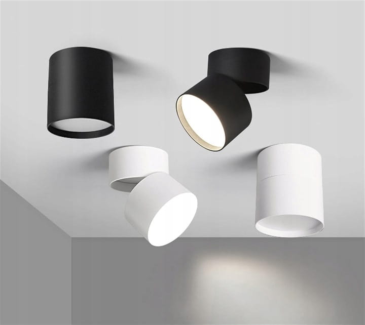 Oprawa natynkowa Lampa sufitowa GX53 Tuba Halogenowa SuperLED ruchoma