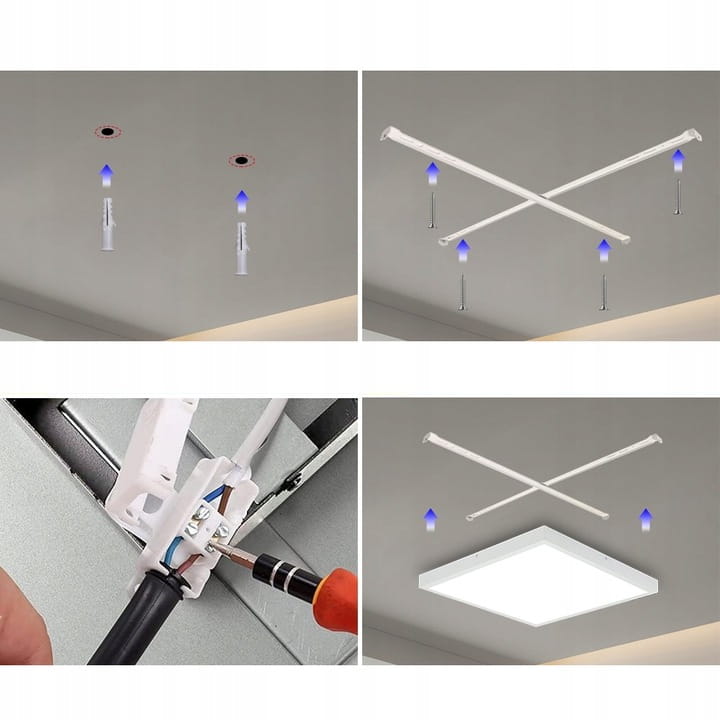 Panel LED NATYNKOWY 60x60 cm 50W 5250lm Biały