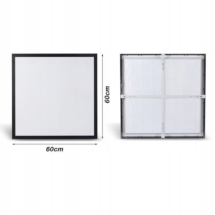 Panel LED natynkowy 50W 5250lm 60x60cm czarny